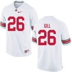 Men's Ohio State Buckeyes #26 Jaelen Gill White Nike NCAA College Football Jersey Special WKW1644ZB